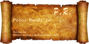Polcz Renáta névjegykártya